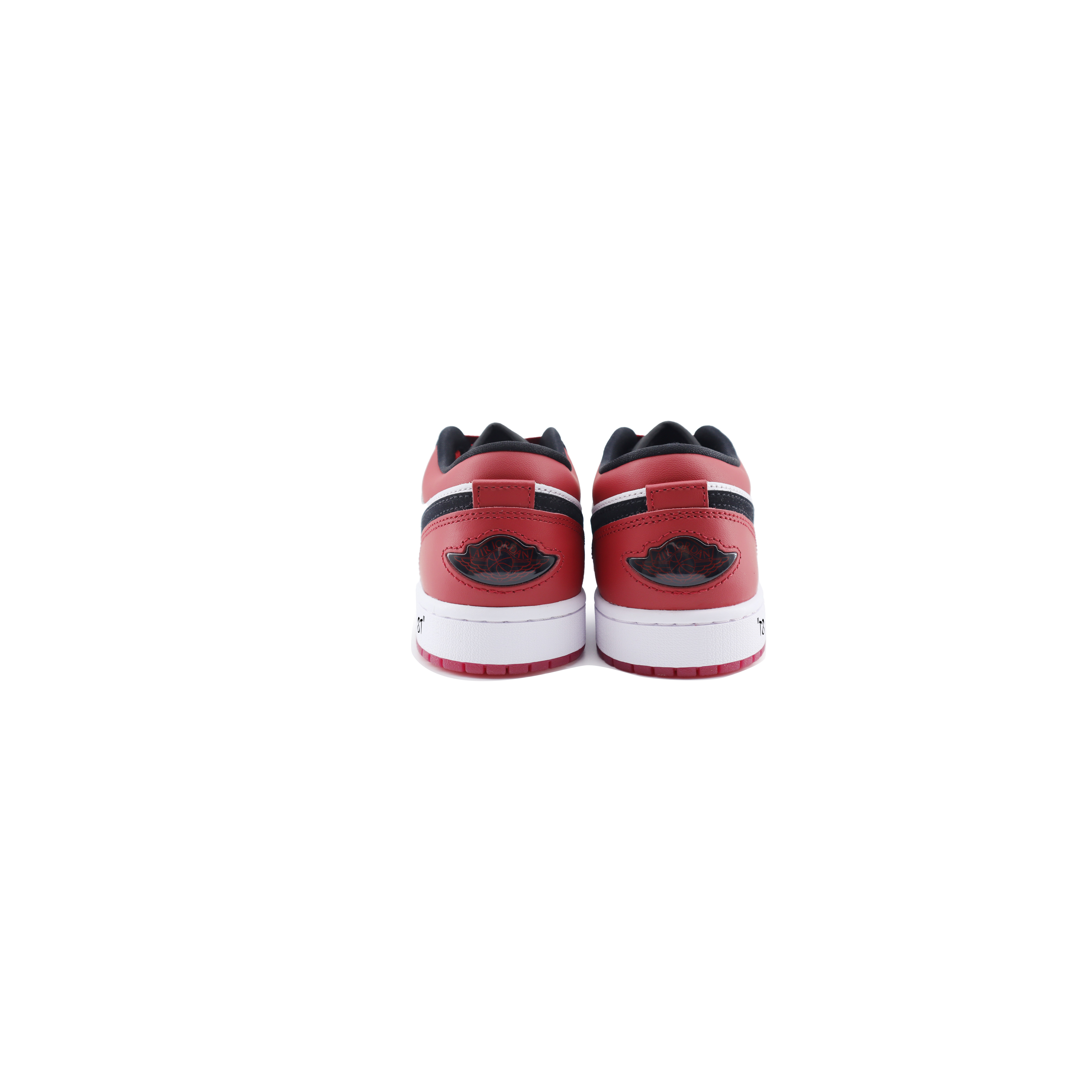 Jordan Air Jordan 1 ‘White Black Gym Red’ Slip Resistant Abrasion Resistant Low top Vintage Basketball Shoes Unisex