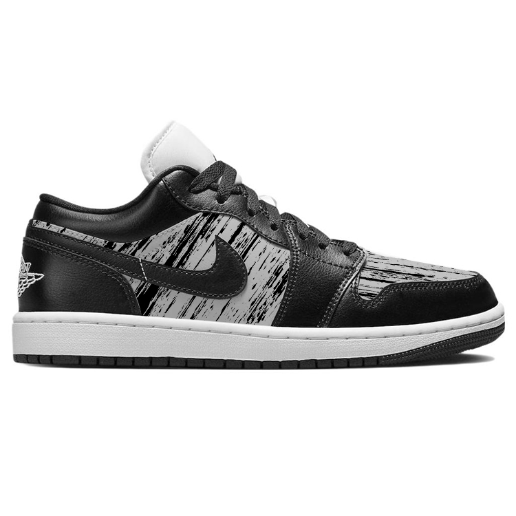Jordan Air Jordan 1 Vintage Basketball Shoes Women’s Low Top Black/Gray