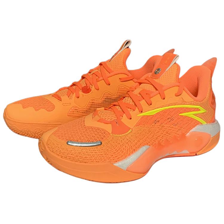 Anta Shock Wave 5 Irving Slip Resistant, Abrasion Resistant, Rebound Low top Basketball Shoes Men’s Orange Yellow