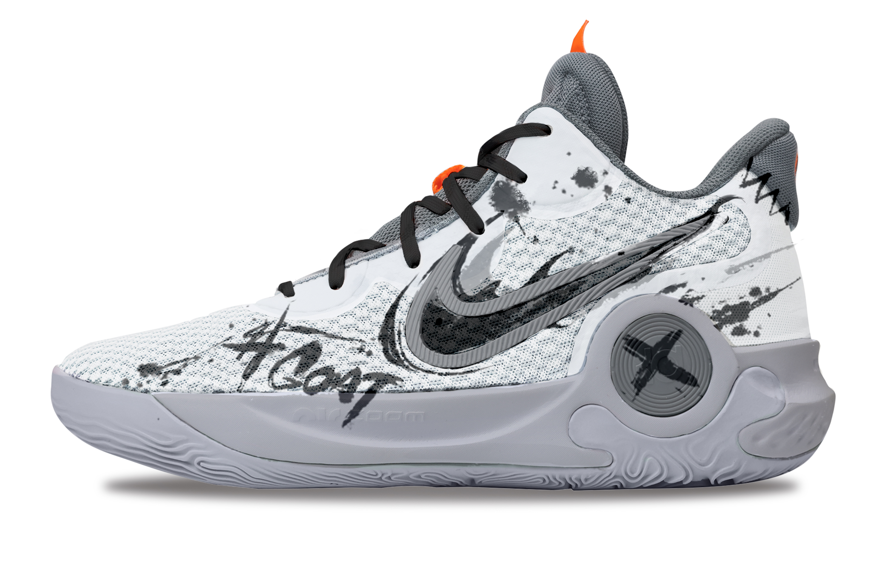 Nike KD Trey 5 IX GOAT Abrasion Resistant Mid top Basketball Shoes Unisex Light Gray
