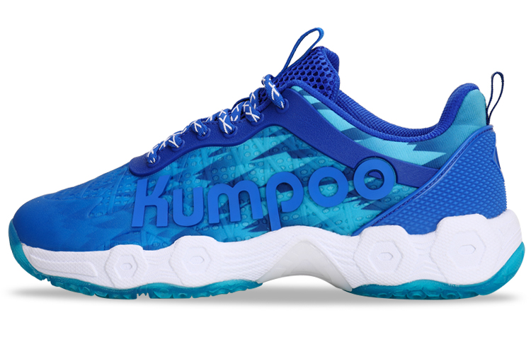 KUMPOO Badminton Shoes Unisex Low Top Blue