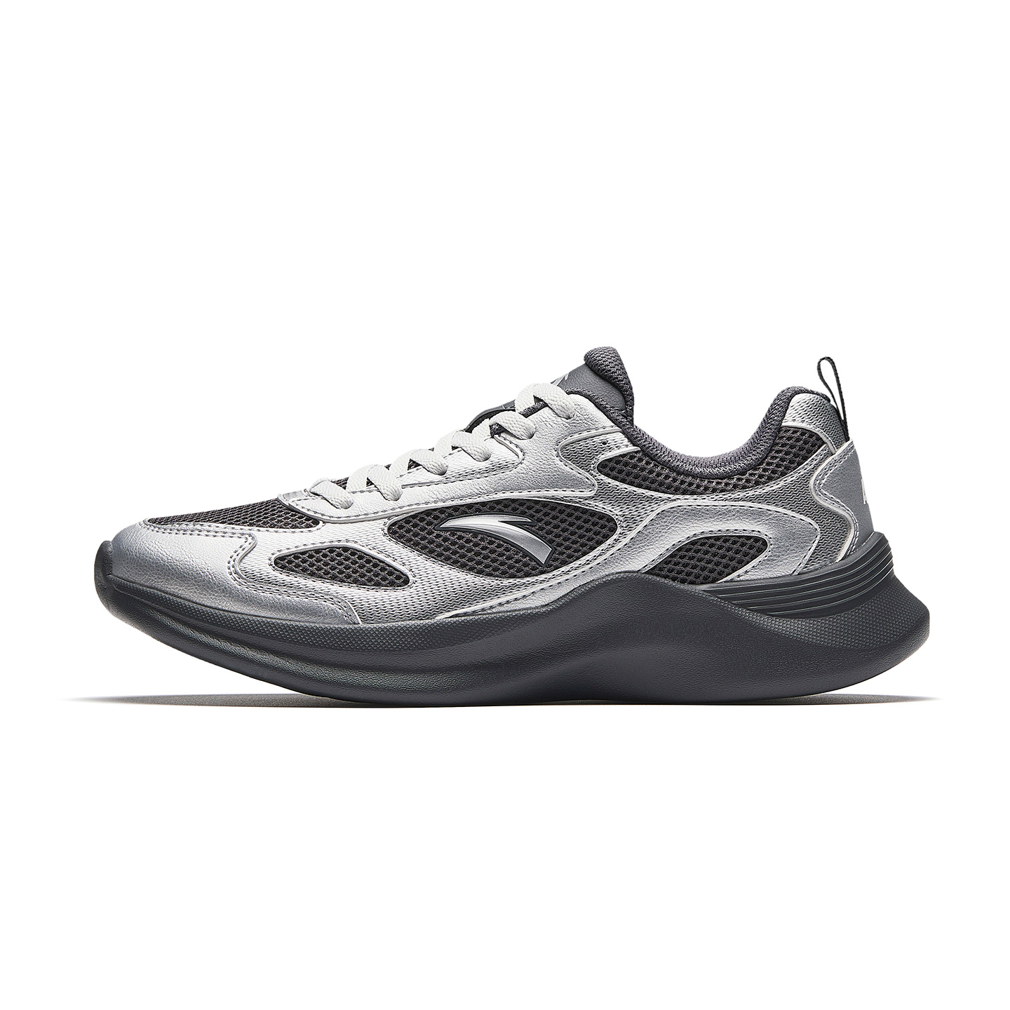 Anta Cushioning Abrasion Resistant Lightweight Low top Casual Shoes Women’s Black Silver