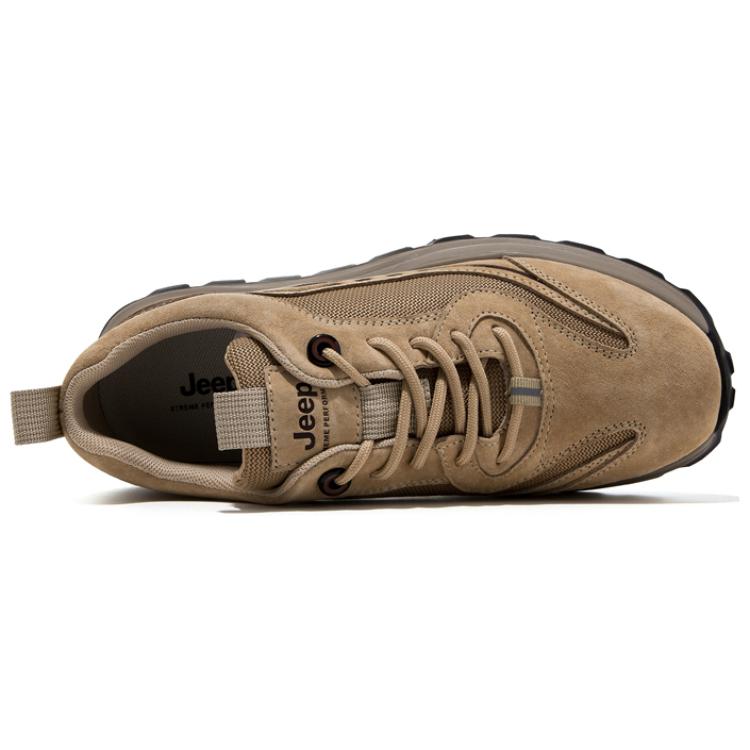 Jeep Comfortable And Trendy Abrasion Resistant Low top Hiking Shoes Men’s Sand Yellow