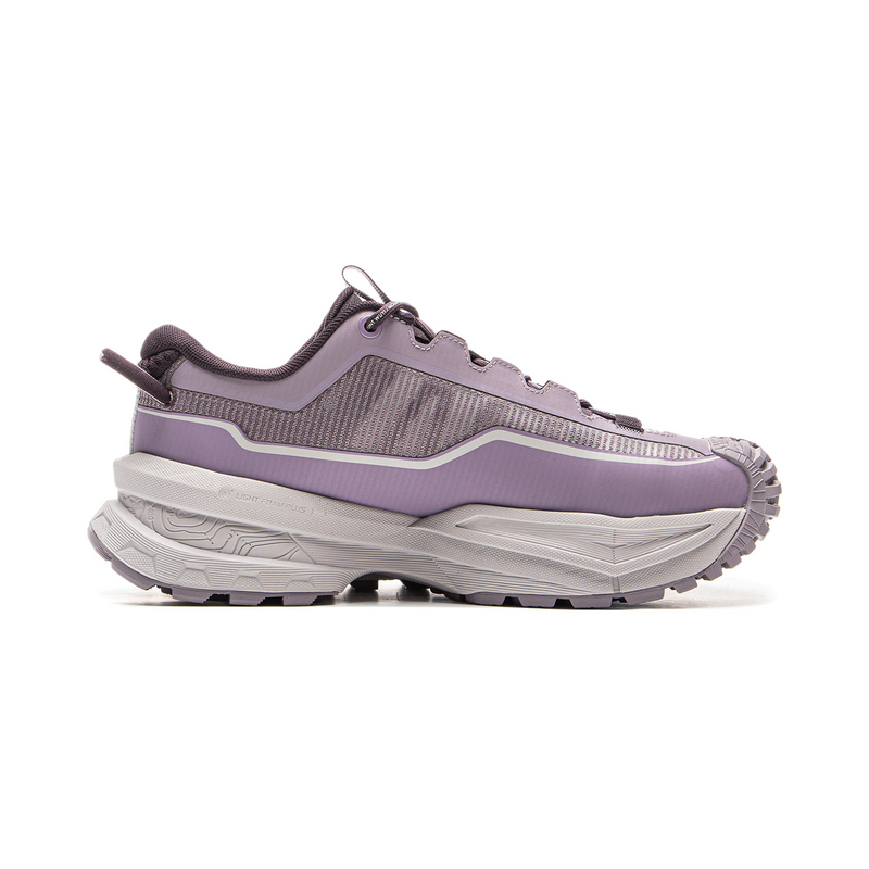 Li Ning Outdoor CF Tracing Low top Outdoor Hiking Shoes Unisex Purple