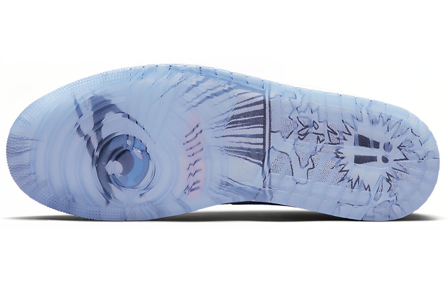 Мужские кеды Jordan Air 1 low se "mighty swooshers" (тускло-синий) — 淡蓝/白 — фото 6