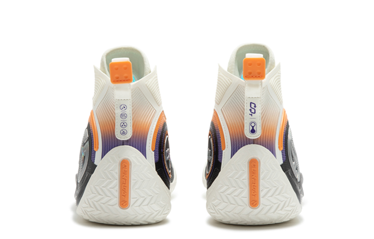 361° AG 4 SOAR CQT Cushioning Slip Resistant Abrasion Resistant Breathable High top Basketball Shoes Men’s White Orange