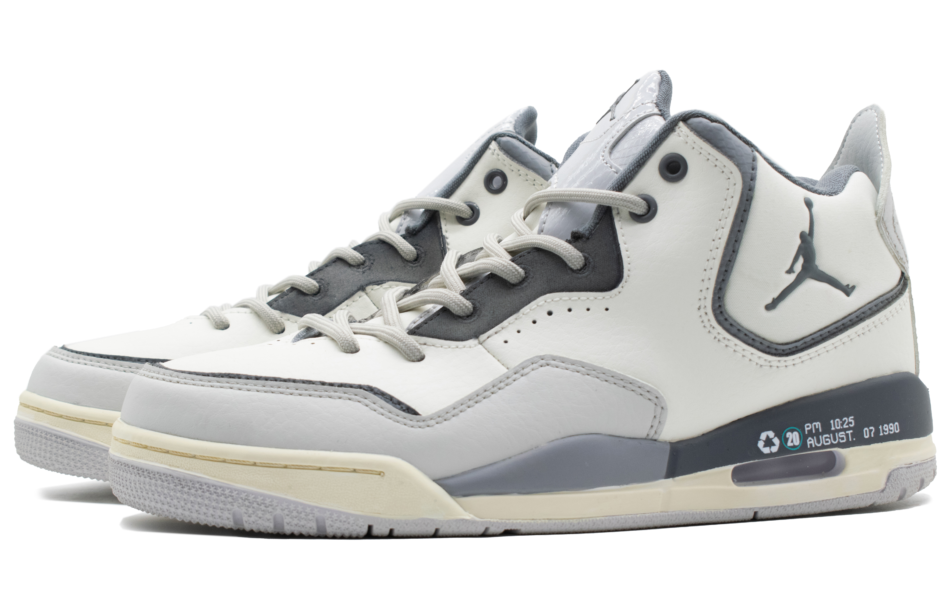 Jordan Courtside 23 Route WS Mid top Vintage Basketball Shoes Men’s Light Gray