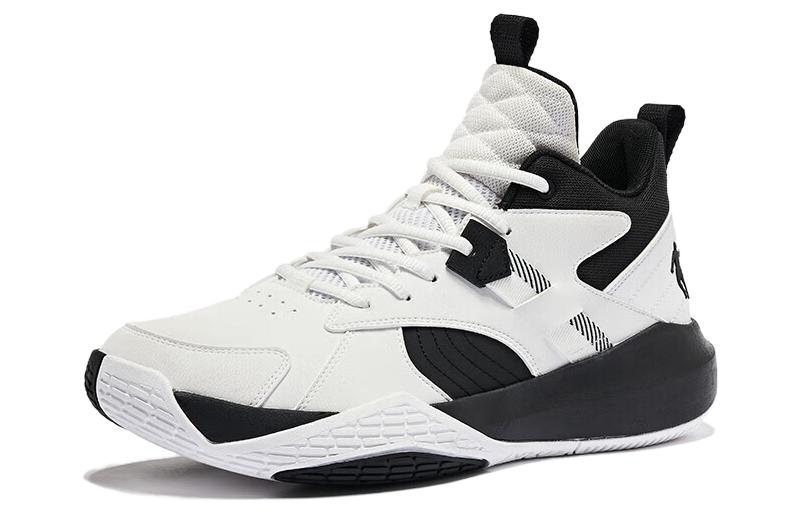 QIAODAN Frenzied Battle Comfortable Slip Resistant Abrasion Resistant Slip Resistant Abrasion Resistant Mid top