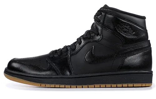 Jordan Air Jordan 1 Retro Black Gu High top Vintage Basketball Shoes Men's Black