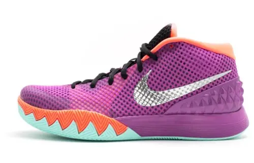 Nike Kyrie 1 Easter mesh shock absorbing support Middle-top practical basketball shoes men's purple