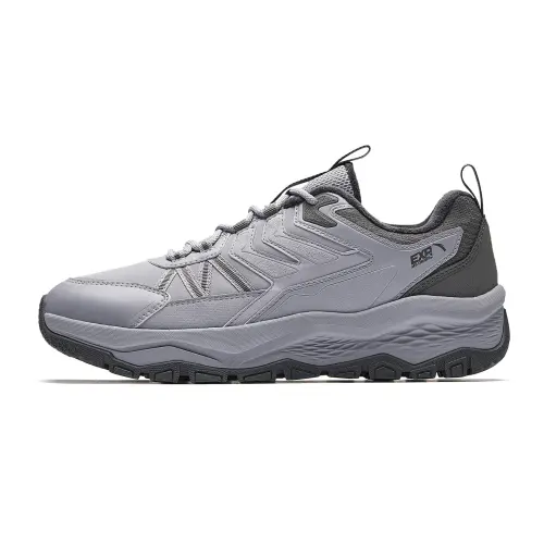 Anta Mountain Exploration Low top Trail Running Shoes, Fleece Lined Men's Gray