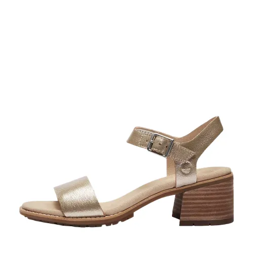 Timberland Laguna Shore One Strap Sandals Women's Gold