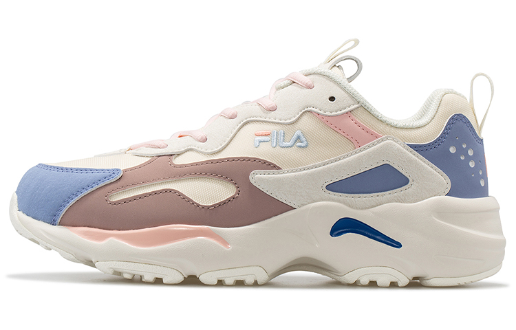 Женские кроссовки Fila Tracer (бело-сине-розовые) — фото 1