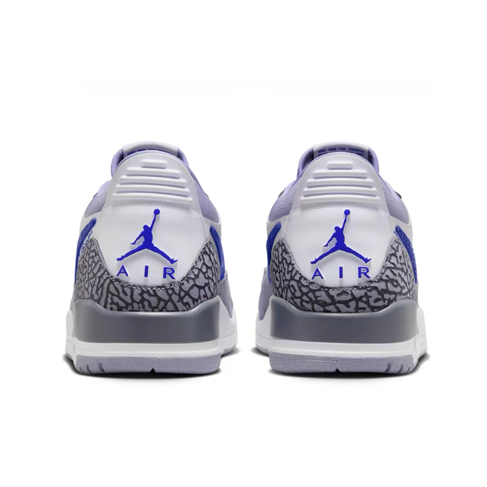 Jordan Legacy 312 Blueberry Storm Abrasion Resistant Low top Vintage Basketball Shoes Men’s White Blue Purple