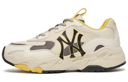 MLB Big Ball Chunky Synthetic Leather Vintage Slip Resistant Abrasion Resistant Low top Chunky Sneakers Unisex
