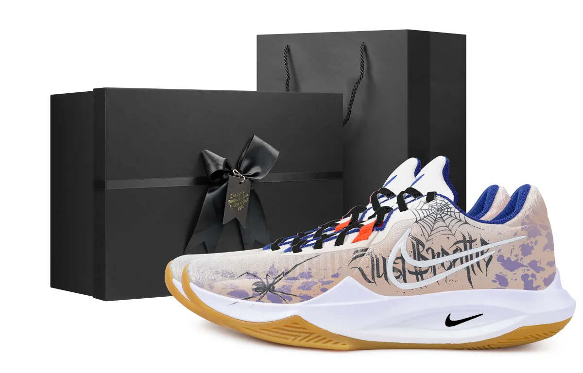 Nike Precision 6 Lilian's Haunted House Black Box Fabric Slip Resistant Abrasion Resistant Low top Basketball Shoes