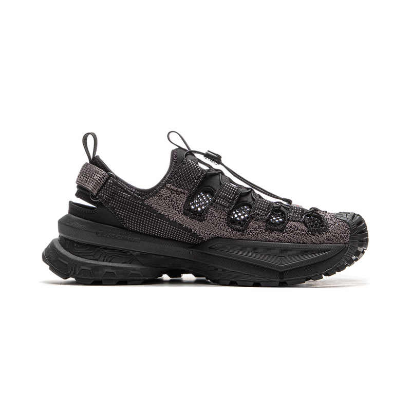 LiNing Outdoor CF Tracing Shock Absorbers Slip Resistant Abrasion Resistant Low top Hiking Shoes Unisex Black Gray