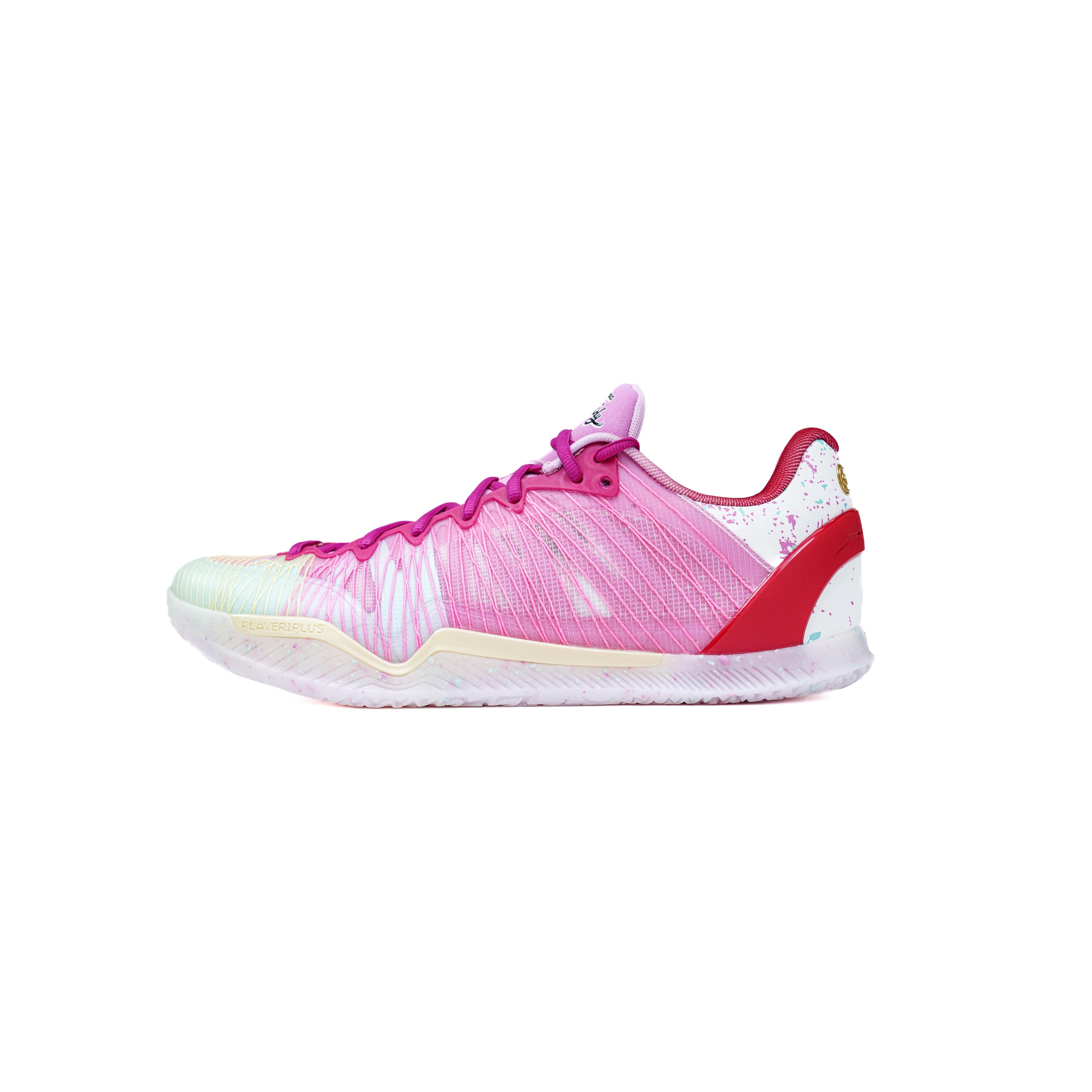 Serious Player Only Player 1 Low top Basketball Shoes Men’s White Pink