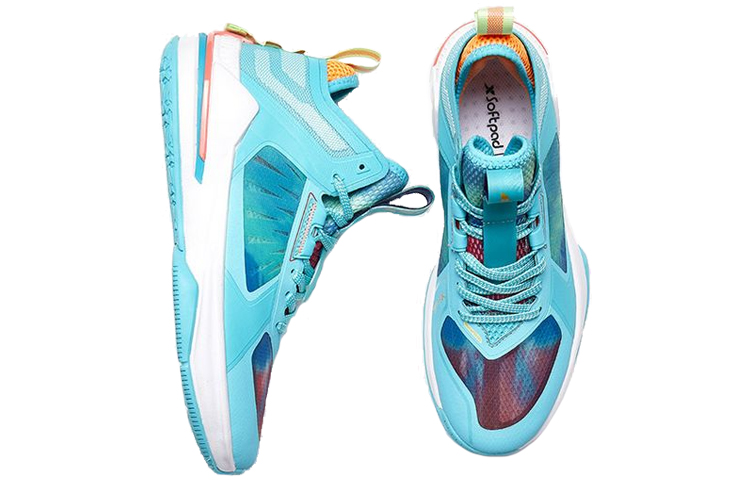 XTEP Abrasion Resistant Mid top Basketball Shoes Men’s Blue