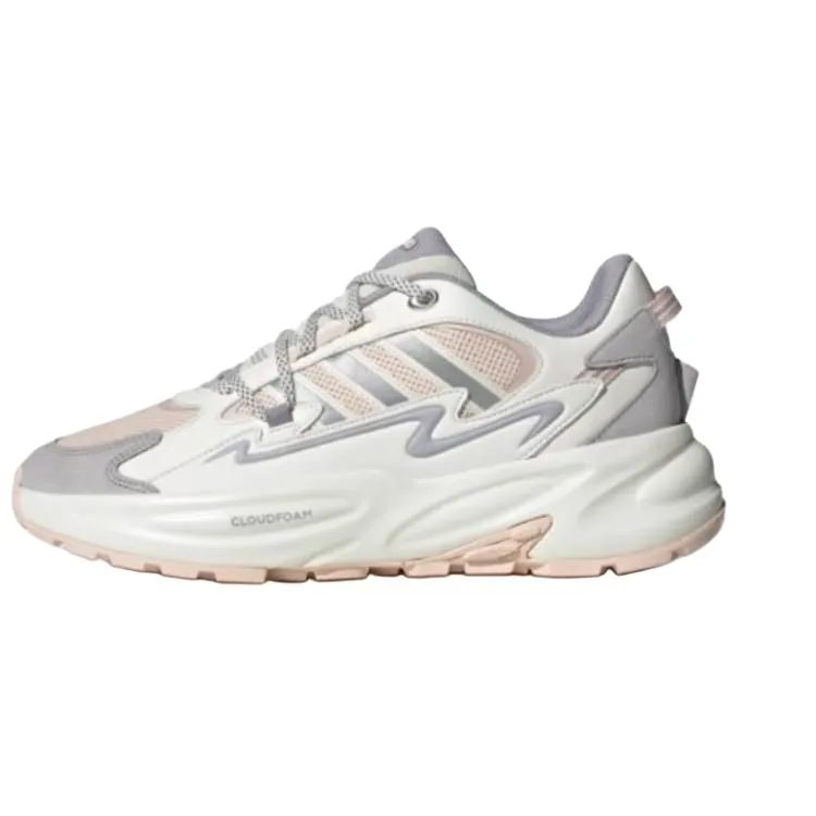 Adidas Ozwave Slip Resistant Abrasion Resistant Low top Chunky Sneakers Unisex White Beige