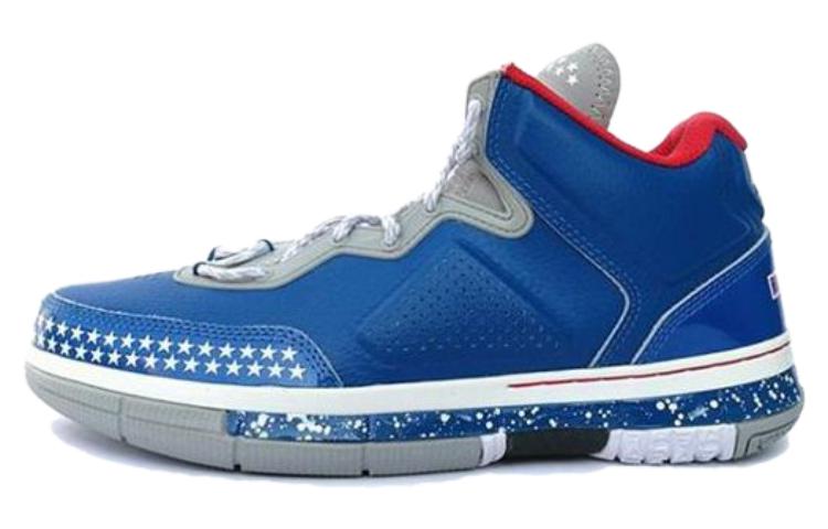 LiNing Li Ning WOW 1 Wade's Way Veteran Mid-top Basketball Shoes Men's Blue and White