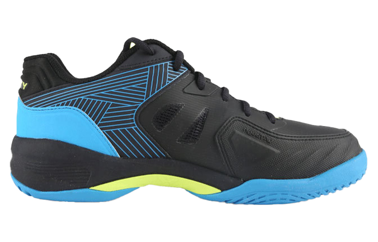 VICTOR Slip Resistant, Abrasion Resistant, Breathable Low top Sports Badminton Shoes Unisex Black Blue