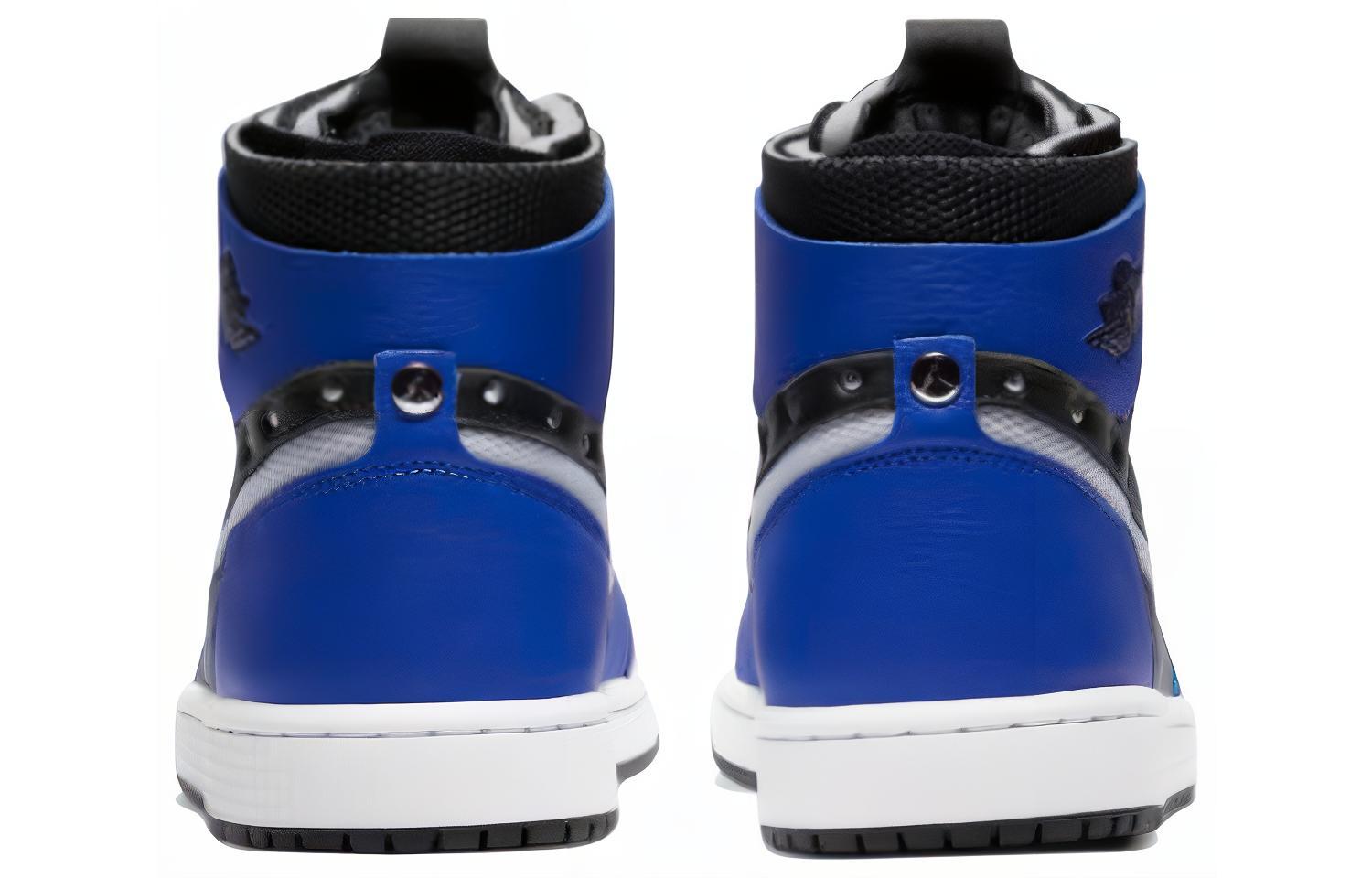 Женские кроссовки Jordan Air Jordan 1 (черно-синие) — фото 5
