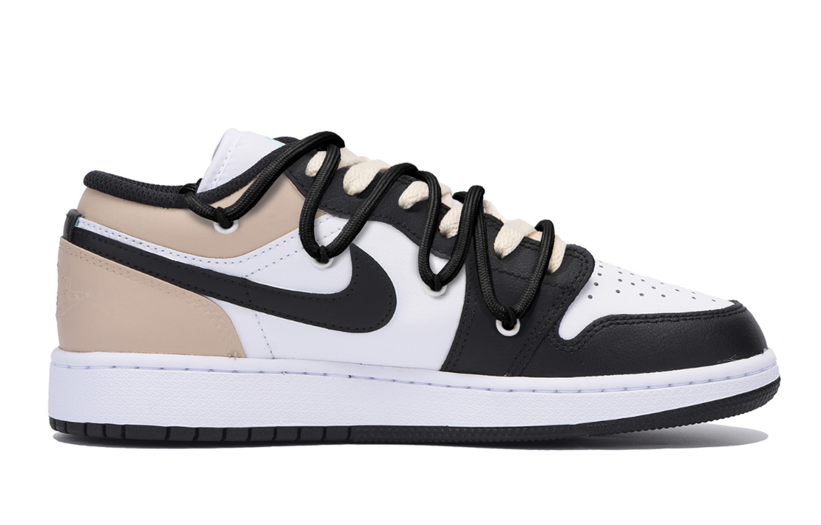 Jordan Air Jordan 1 Vintage Basketball Shoes Men’s Low Top Black Brown