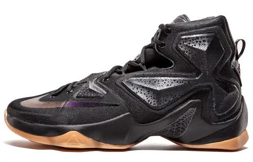 Nike Lebron 13 Black Lion James comfortable shock-absorbing anti-slip high-top practical basketball shoes men's black