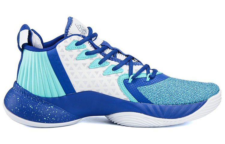 PEAK Breathable Low top Performance Basketball Shoes Men’s White Blue