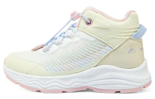 Skechers Girls Mesh, Textile Comfortable Crew Snow Boots Women's Ecru Pink
