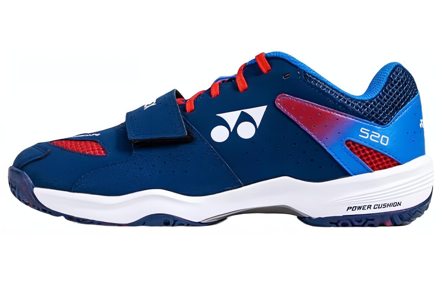 YONEX Power Cushion Slip Resistant Abrasion Resistant Low top Badminton Shoes Unisex Cyan Red