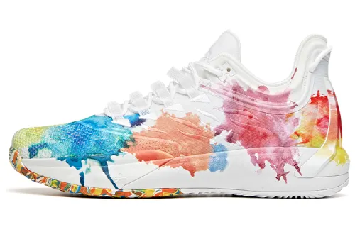 Anta Anta GH1 Hayward GH1 Low small cotton jacket, colorful graffiti, fabric TPU, shock absorption, non-slip and wear-resistant, low-top practical basketball shoes, men's color, special shoe box
