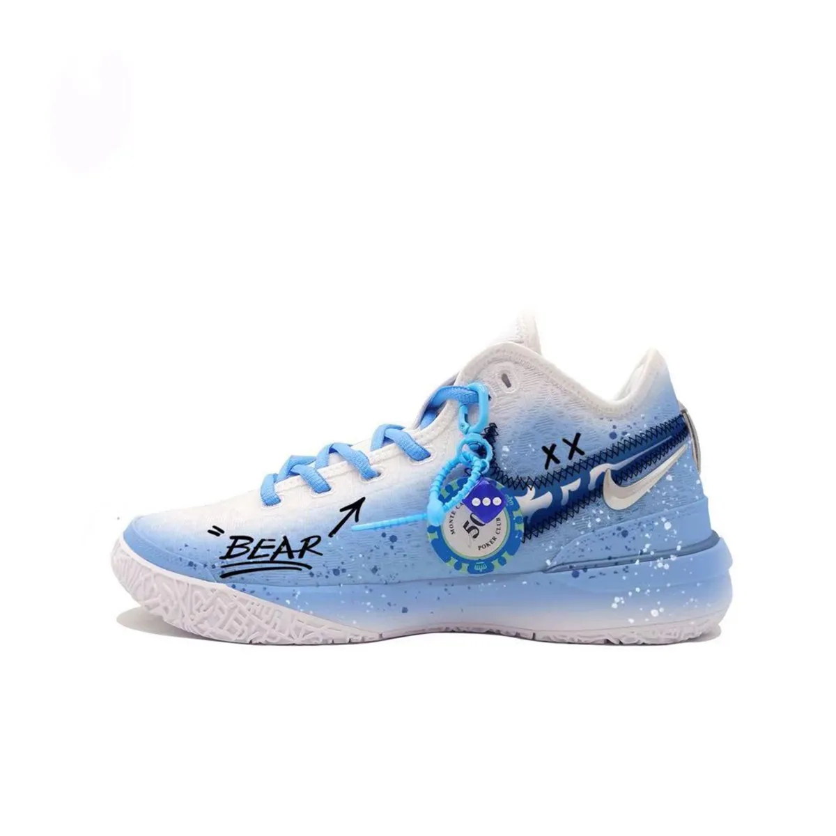 Nike LeBron NXXT Gen Slip Resistant Abrasion Resistant Low top Basketball Shoes Men's Blue White