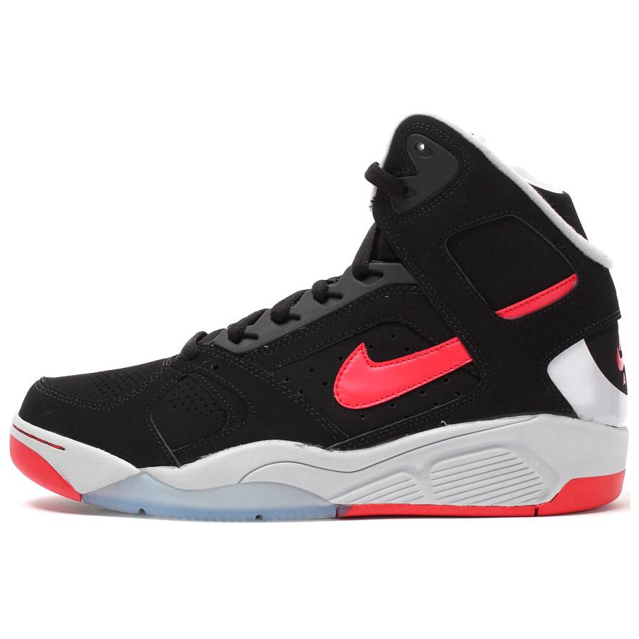Nike Air Flight Lite High Black Red Grey