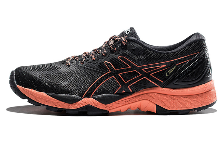 ASICS GEL FujiTrabuco 7 Trail Running Shoes Women's Black Orange