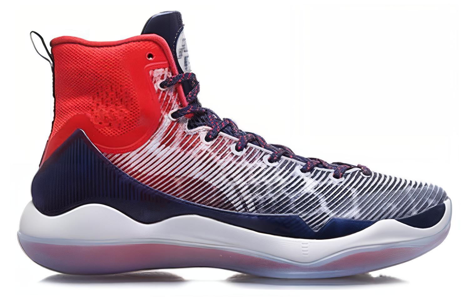Li Ning YuShuai 11 Cushioning High top Basketball Shoes Men’s Dragon Fruit Red