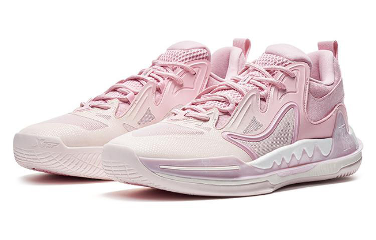 XTEP Melee 1 V2 Cushioning Slip Resistant Abrasion Resistant Low top Basketball Shoes Men’s Pink