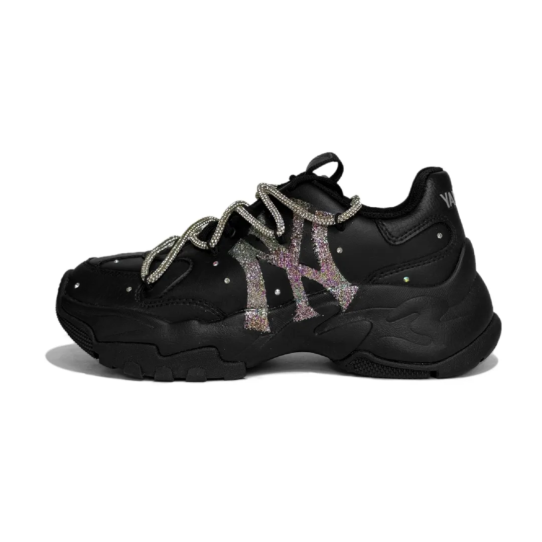 MLB Big Ball Chunky Baby's Breath, Goku Made Height Increasing Low top Chunky Sneakers Unisex Black