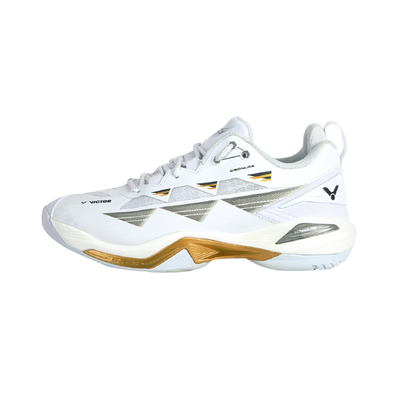 VICTOR C90NLite Cushioning Abrasion Resistant Coverage Low top Badminton Shoes Men’s White