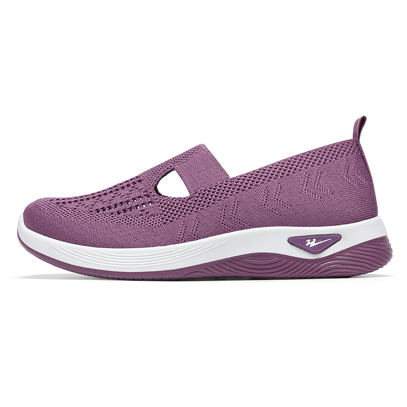 DOUBLE STAR 88 Flyknit Elderly Women’s Summer Slip on Shoes Grandma Shoes, Mom Shoes Textile, Mesh