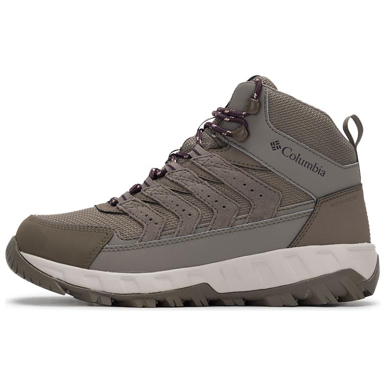 Columbia Strata Trail Slip Resistant Abrasion Resistant Mid top Hiking Shoes Women’s Taupe