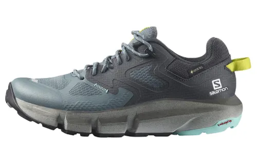 SALOMON Predict Hike Fabric Abrasion Resistant Low top Mountaineering Shoes Women's Gray Blue