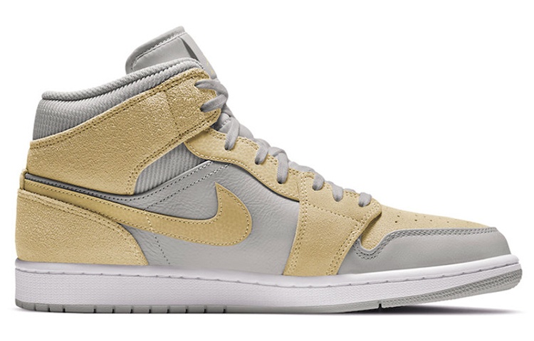 Jordan 1 Mid Mixed Textures Yellow
