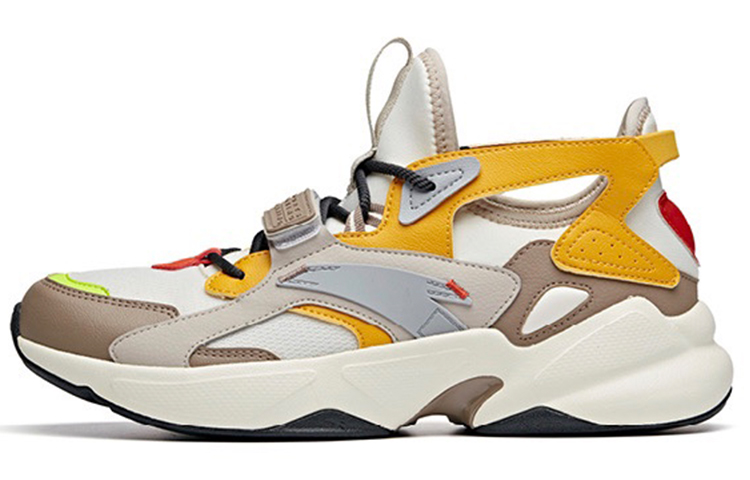 ANTA Training Shoes Men’s Low Top Light Beige White/Linen Gray/Ginger Yellow