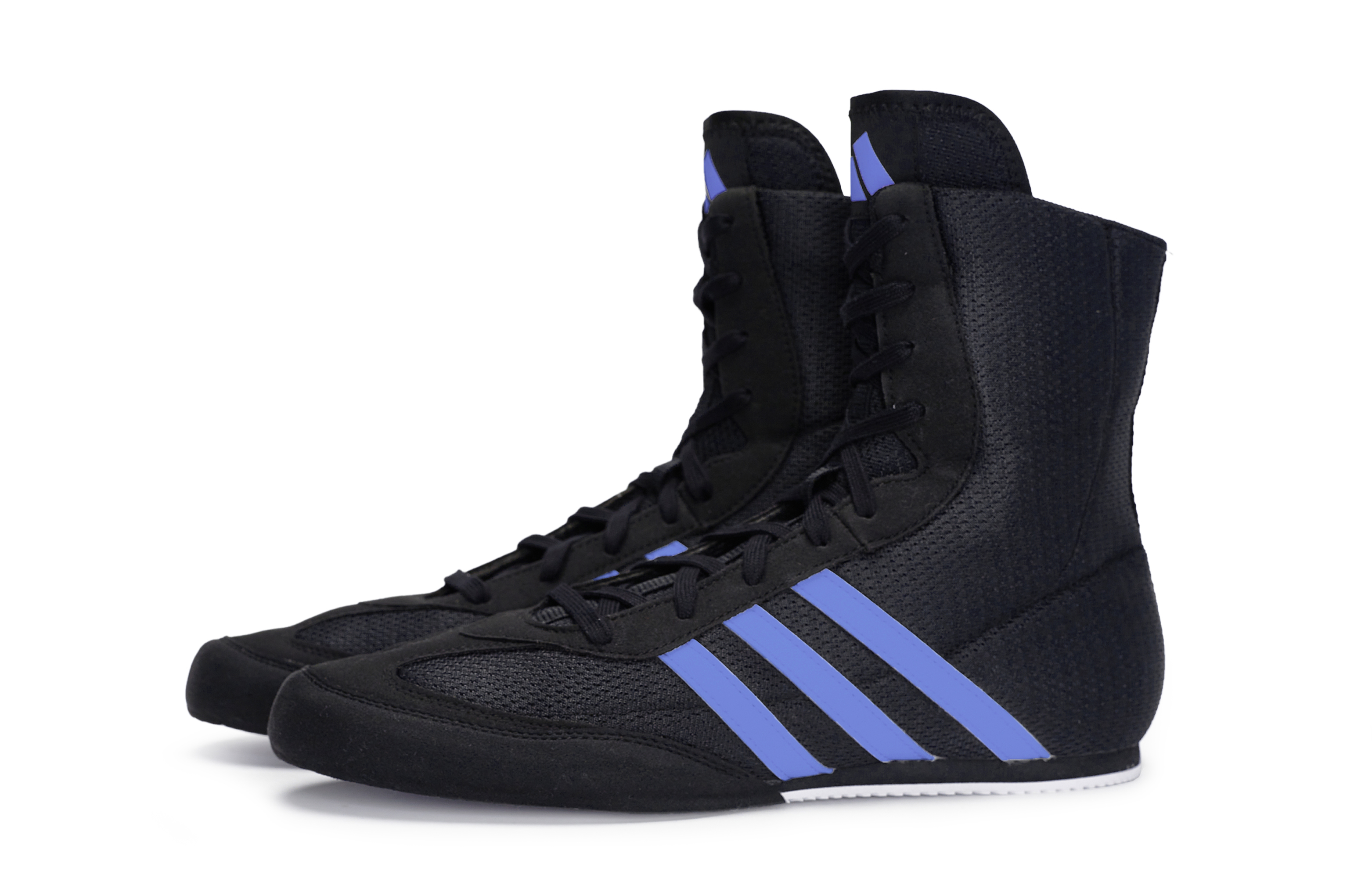 Adidas Box Hog 2.0 Abrasion Resistant Abrasion Resistant High top Training Shoes Unisex Black Blue