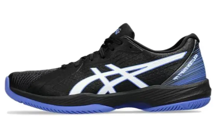 Asics Solution Swift FF Abrasion Resistant Abrasion Resistant Low top Tennis Shoes Men's Black Blue