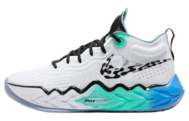 Баскетбольные кроссовки Nike Air Zoom G.T. Run "Unlock Your Space" (бело-черная)