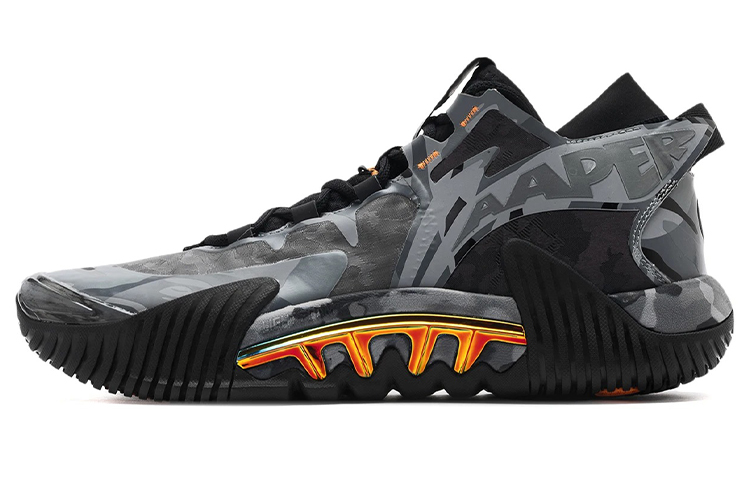 Aape X Li Ning Badfive 2 Low Basketball Shoes Men’s Low Top Black/Brown Gray