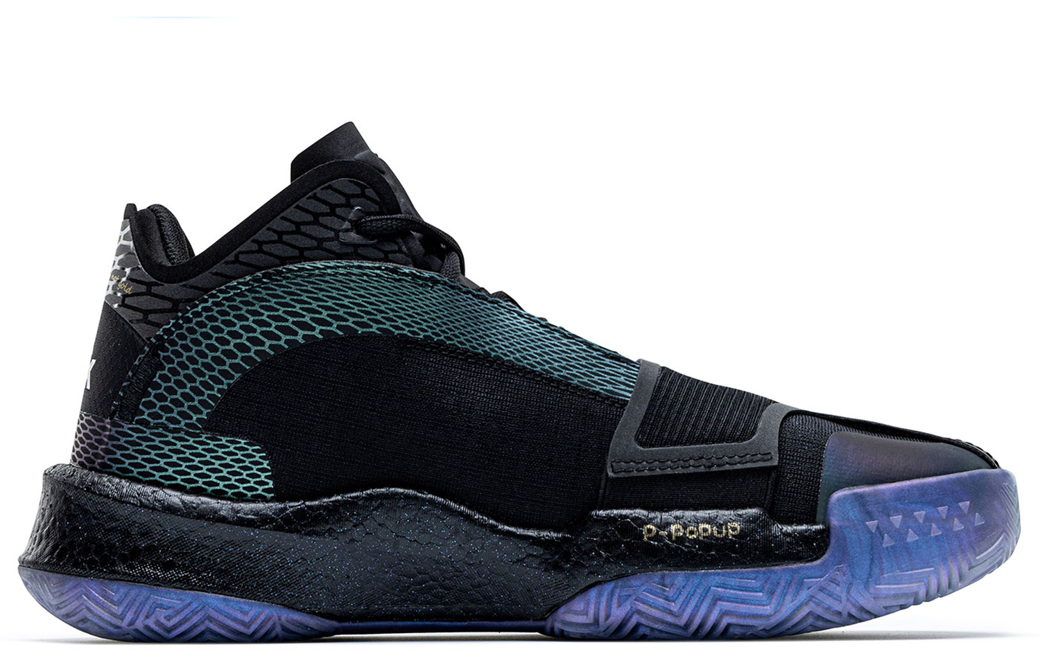 PEAK State Extremely Large Triangle 1.0 Fabric Cushioning Slip Resistant Abrasion Resistant Mid top Basketball Shoes
